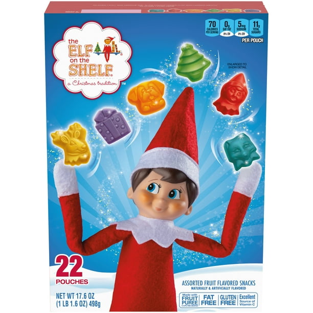 Elf on a Shelf Christmas Fruit Snacks, 17.6 oz