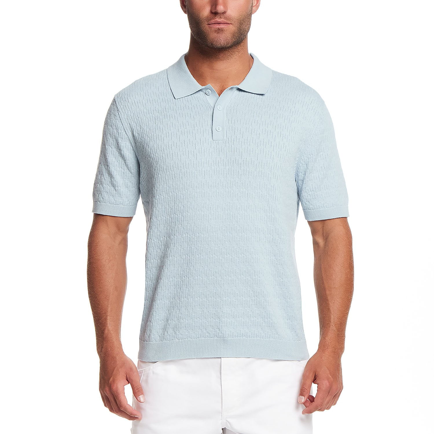 WP Weatherproof Men's Staggered Rib Short Sleeve Polo - Samsclub.com