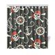 thumbnail image 1 of Cortina de Ducha ABPHQTO Piratas Anclas Náuticas 160x180 cm Tejido de poliéster, 1 of 3