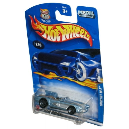 Hot Wheels Corvette SR-2 (2002) Mattel Blue Toy Car #216