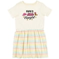 thumbnail image 3 of Inktastic Papas Little Cowgirl with Cowgirl Hat and Boots Girls Toddler Dress, 3 of 5