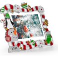 Christmas 5x7 Picture Frame Christmas Metal Display Photo Frames with