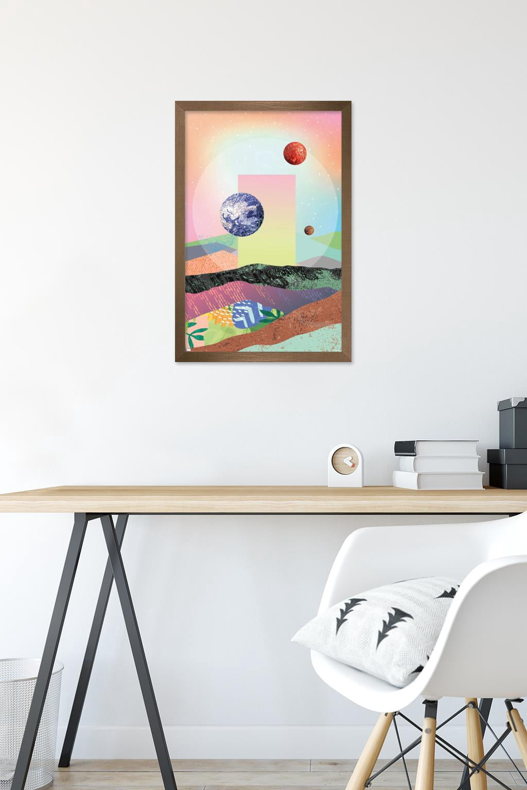 Abstract Space Wall Poster, 14.725" x 22.375" Framed