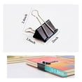 thumbnail image 5 of Coofficer Clips Para Carpetas Extra Grandes, Abrazaderas De Papel Grandes De 2 Pulgadas (Paquete De 24) Para Suministros De Oficina, Color Negro, 5 of 5