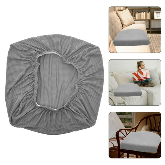 OFFIGAM Stretchy Elastic Sofa Cushion Cover Slipcover for Couch, Grey Fabric Protector, Fits Most Sofa Sizes