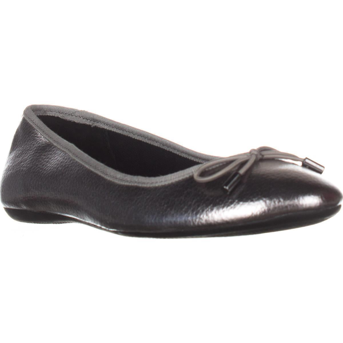 pewter ballet flats