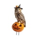 thumbnail image 3 of Estaca de jardín con calabaza decorativa, letrero metálico de animal, inserto de suelo de hierro duradero para búho, 3 of 9