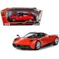 thumbnail image 4 of Pagani Huayra Bright Red with Chrome Wheels 1/24 Diecast Model Car by Motormax, 4 of 4