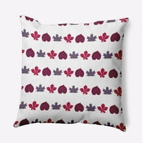 Simply Daisy 20" x 20" Leaf Stripe Polyester Indoor/Outdoor Pillow, Plum (1 Count)