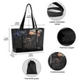 thumbnail image 2 of FORMRS Laptop Tote Bag for Women with 15.6" Computer Compartments Handbag, Black Watercolor Space, 2 of 7