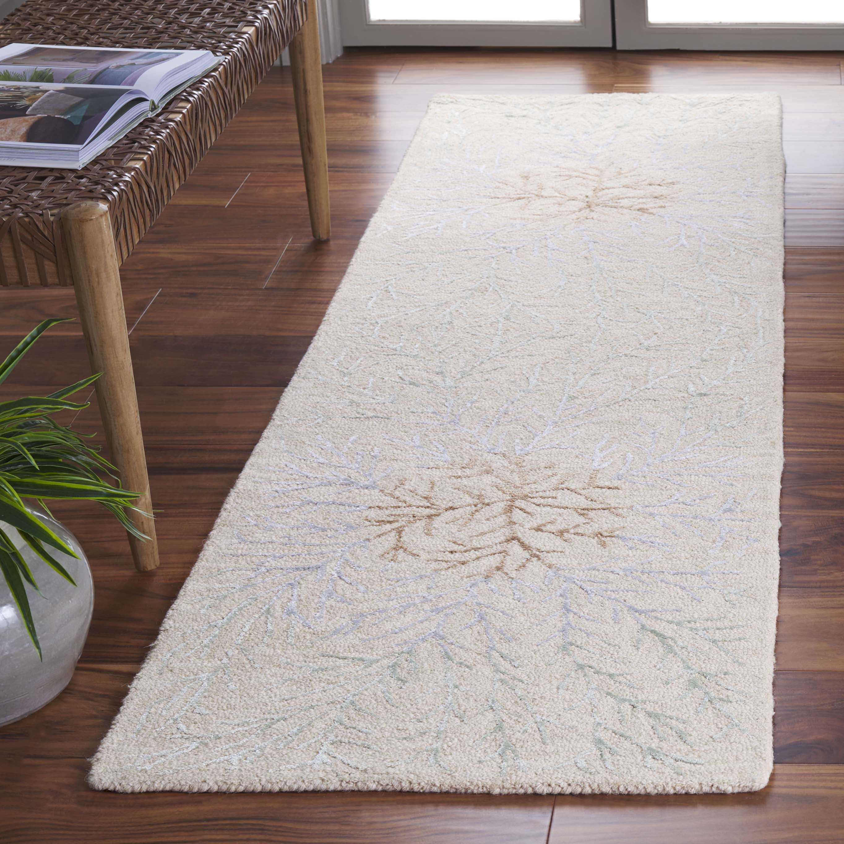 SAFAVIEH Soho Roger Abstract Runner Rug, Beige/Grey, 2'3" x 8'