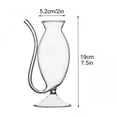 thumbnail image 5 of Creative Vampire Wine Glass Transparent Glass Cup With Built in Straw Ideal For Parties Bars Hotels 300ml, 5 of 5