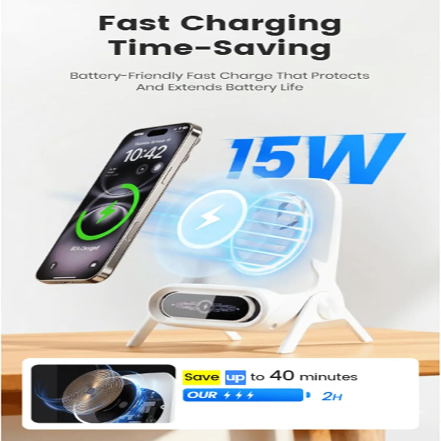 Multifunctional Wireless Fast Charger Phone Stand, Mini Chair Wireless Fast Charger Multifunctional Phone Holder, Cute Chair Shape Phone Charger Stand, Adjustable Desktop Phone Stand Charging (Pink)