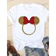 thumbnail image 1 of Disney Cartoon Tee Shirt Mickey Mouse Women Short Sleeve Summer Spring Print Clothing Casual Fashion Graphic T-shirtsS Gao Jinjia LED, 1 of 2