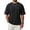 Black, variant on Men's Oversized T-Shirts Loose Fit Vintage Washed Tee Unisex Short Sleeve Casual Tops