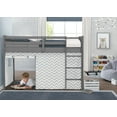 thumbnail image 4 of Delta Children Loft Bed Tent - Curtain Set for Twin Loft Bed (Bed Sold Separately), Grey Chevron, 4 of 11