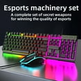 thumbnail image 4 of KOGYAS Gaming Keyboard and Mouse Combo,Computer Keyboard with RGB Backlit,Ergonomic Keyboard Design,Mechanical Keyboard with 104 Keys,Quiet Silent USB Membrane Keyboard for Desktop,Computer,PC, 4 of 10