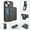 Black, variant on Allytechgroup 2 In 1 Wallet Case for Apple iPhone 15 Plus, Detachable Cards Holder Compatible with Magsafe Anti-Scratch Bumper Shockproof Drop Protection Phone Case for Women Men, Brown