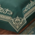 thumbnail image 4 of Balmoral Royal Style Bedding, Gold-Embroidered Emerald Green, 7-pc King Comforter Set, 4 of 5