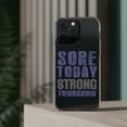 thumbnail image 3 of DistinctInk Clear Hybrid Case for Apple iPhone 13 Pro (6.1" Screen) - Sore Today Strong Tomorrow - Slim Profile Design, 3 of 9