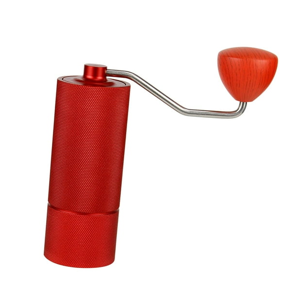 Manual Coffee Mill, Hand Crank Coffee Mill Coffee Beans Mill Office Red