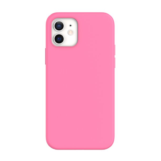 onn. Silicone Phone Case for iPhone 12 / iPhone 12 Pro Pink