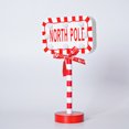 thumbnail image 4 of YAOMOBB Panneau de Rue à Thème de Noël Vintage Réutilisable avec Père Noël, Lettres, Point Nordique, Bureau, 4 of 6