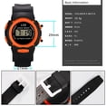 thumbnail image 2 of NovaStitch Silicone Digital Sports Watch for Men Women Waterproof Fitness Tracker with Stopwatch Alarm Backlight, 2 of 5