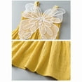 thumbnail image 6 of Baby Girls Outfit Cotton Summer Children's Dress Princess Dress Butterfly Skirt Clothing Sets for Girls Size 12-18 Months, 6 of 7