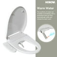 thumbnail image 6 of HOROW Smart Elongated  Bidet Toilet Seat With Heated and Dryer Model Self-Cleaning Nozzle B0403, 6 of 13