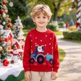 thumbnail image 6 of Gerichy Toddler Boy Cotton Sweatshirts Long Sleeve Shirt Tops Pullover Kids Sweaters Crewneck Christmas Cartoon School Daily Wear Clothes 2T-8T, 6 of 7