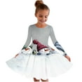 thumbnail image 1 of RXMEKW Robe Patineuse de Noël Imprimée pour Filles à Manches Longues à Col Rond Robe Tournoyante pour Récital et Fête pour l'École des Fêtes et les Événements Festifs, 1 of 5