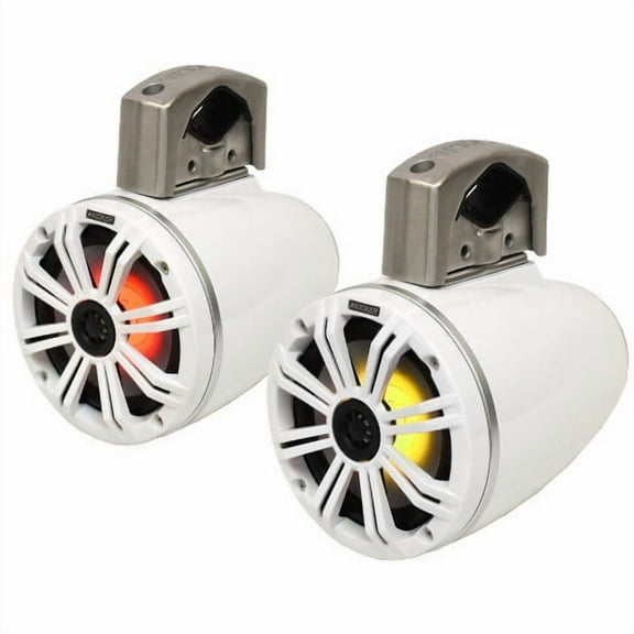 Kicker Boat Tower Speakers 45KMTC65W | 6 1/2 Inch White 65W (Pair)