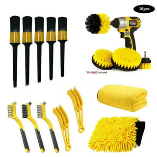 GetUSCart- 24PCS Car Detailing Brush Set, Car Detailing kit, Auto Detailing  Drill Brush Set, Car Detailing Brushes, Car Wash Kit with Cleaning Gel, Car  Cleaning Tools Kit for Interior,Exterior, Wheels, Dashboard