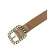 thumbnail image 2 of Cinturón Retro Simple de Cadena con Hebilla Cuadrada para Vestido y Abrigo, Cinturones Decorativos 103x2.8cm/40.5x1.1" Camel, 2 of 6