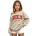 thumbnail image 6 of Shadoumai Girls Off the Shoulder Sweatshirts Brooklyn Letter Print Tops Cute Trendy Fall Pullover for Teen Girl Long Sleeve Kids Clothes, 6 of 6