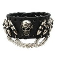 thumbnail image 1 of Estilo Gótico Cráneo con Cadena Diseño Unisex Sunnimix Pulsera, 1 of 8