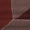 thumbnail image 4 of Ox Bay and Stacy Garcia 24" x 24" Red/White Embroidered Geometric Cotton Adult Decorative Throw Pillow Cover, 4 of 7
