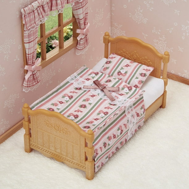 Sylvanian Families Furniture Single Bed 11.5x6.3x6.1cm Ka -523 