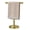 Brushed Gold, variant on Oil Rubbed Bronze 13 Inch T-Shaped Free Standing Towel Stand for Bathroom Kitchen Vanity Countertop