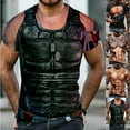 thumbnail image 4 of CENL Men 3D Muscle Tattoo Print T-Shirt Short Sleeve Digital Printing Shirts Tops Tee, 4 of 9