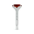 thumbnail image 3 of ANGARA Lab Grown 2 Ct Vintage Inspired Oval Ruby Split Shank Engagement Ring for Women in 14K White Gold (Size-9x7mm) | July Birthstone, Anniversary, Jewelry Gift for Women | Lab-Grown Ruby Ring, 3 of 7