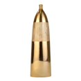 thumbnail image 1 of Benzara BM205082 Antique Style Ceramic Vase with Tapered & Fluted Design, Gold - Large, 1 of 1