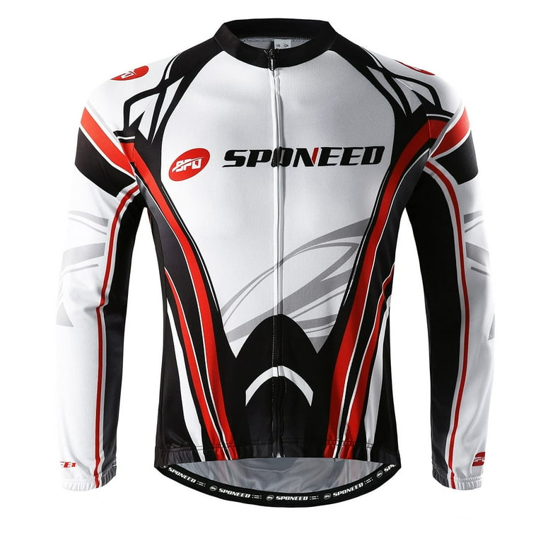 Sponeed Bicycle Shirts Long Sleeve for Men Winter Cycling Gear