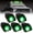 Green, variant on Solar Powered Cab Roof Marker Light, Water Proof Truck Accessories, Always On Wireless Solar Cab Lights for Ford for DODGE Ram SUV POV Ships engineering vehicle Pickup Trucks, Easy to Carry, 16 LED