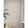 thumbnail image 4 of Sheer Curtains 84 Inches Long, Brown Semi Sheer Curtains Light Filtering Window Treatment, Modern Abstract Art Farmhouse Privacy Voile Drapes for Living Room Bedroom 52x84 Inch, 4 of 7