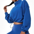 thumbnail image 1 of Chaqueta de entrenamiento con cremallera completa, chaqueta recortada para correr y yoga, chaqueta recortada para correr y yoga, parte superior con cremallera y cuello alto deportivo diseñada para precisión, 1 of 6