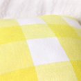thumbnail image 2 of Set of 2 Cotton Polyester Buffalo Check Plaid Farmhouse Throw Pillow Covers Cushion Case for Spring Summer Home Decor Yellow and White, 12 x 20 Inches, 2 of 5