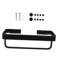 thumbnail image 4 of KHBUAB 1Set Bathroom Floating Shelf Wall Mounted Rust-resistant Aluminum Alloy Black Rectangular Homeowners, 4 of 8