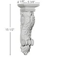 thumbnail image 2 of Ekena Millwork 5 3/8"W x 4 1/8"D x 15 1/2"H Acanthus Ribbon Corbel, 2 of 5